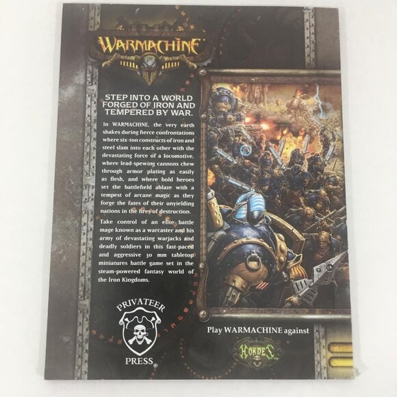 Warmachine 2 Player Battle Box Rulebook Steam Powered Miniatures Combat - Picture 2 of 2